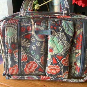 Vera 4 piece cosmetic organizer in Nordic Paisley